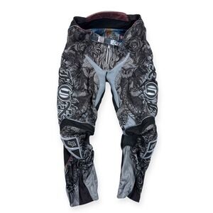 Fox Racing Pants Womens 34 Brown Floral Pattern Performance Motocross Knee Pads‎